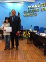 Aconteceu nesta manhã (3), Sessão Simulada do Projeto Estudantil “ Vereador por um dia” e Sessão Solene para entrega dos certificados aos alunos. Aconteceu nesta manhã (3), Sessão Simulada do Projeto Estudantil “ Vereador por um dia” e Sessão Solene para entrega dos certificados aos alunos.