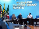 Audiência Pública para Avaliação do Cumprimento das Metas Fiscais do 3° quadrimestre de 2018, aconteceu no Plenário Claudir Ireno Rufato na manhã do dia 28/02/2019. Audiência Pública para Avaliação do Cumprimento das Metas Fiscais do 3° quadrimestre de 2018, aconteceu no Plenário Claudir Ireno Rufato na manhã do dia 28/02/2019.