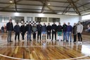 Câmara Municipal participa da inauguração da nova quadra do Ginásio Poliesportivo Clélio Francisco Ramos Câmara Municipal participa da inauguração da nova quadra do Ginásio Poliesportivo Clélio Francisco Ramos