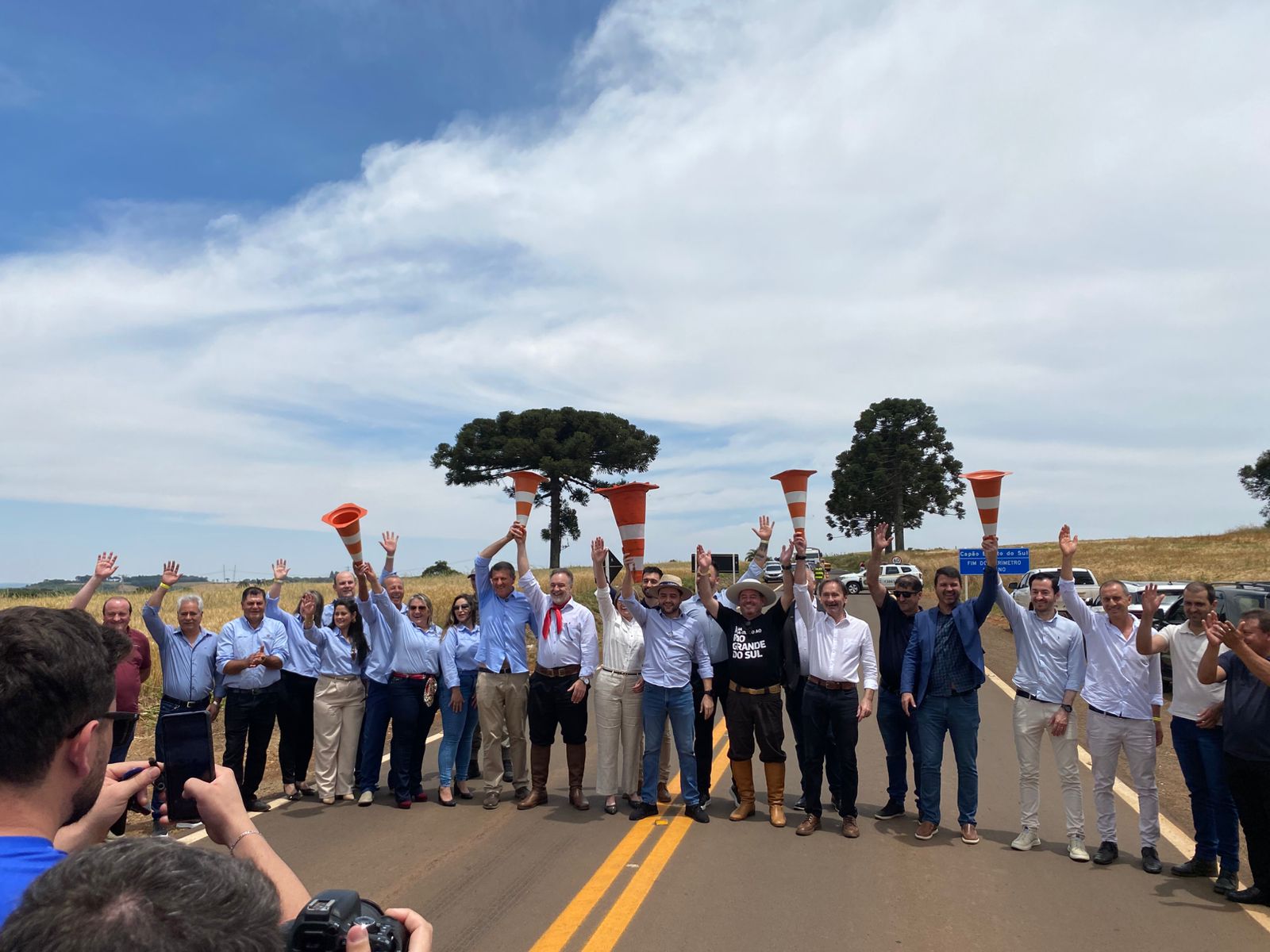 Inauguração da ERS461 em Capão Bonito do Sul