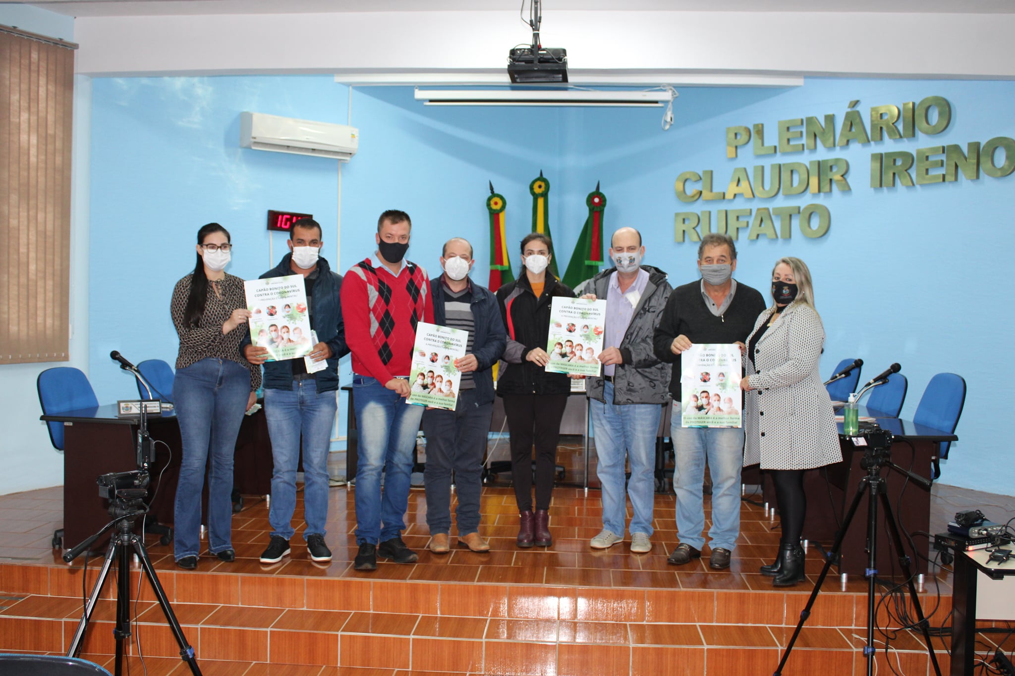 Palestra alertando sobre o Coronavírus