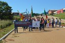 A manhã foi de caminhada contra a Reforma na Previdência A manhã foi de caminhada contra a Reforma na Previdência