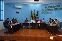 Sessão Ordinária, realizada na tarde desta quinta-feira (04), onde foram aprovados três Projetos. Sessão Ordinária, realizada na tarde desta quinta-feira (04), onde foram aprovados três Projetos.